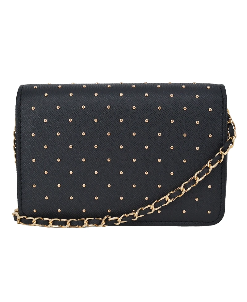 Bebe Women's Sagan Studded Mini Crossbody Bag