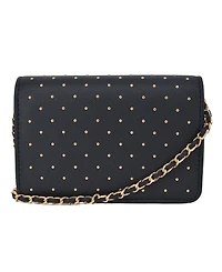 Bebe Women's Sagan Studded Mini Crossbody Bag