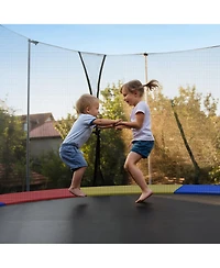 Gymax 15FT Trampoline Spring Cover Universal Trampoline Replacement Pad w/Split Design
