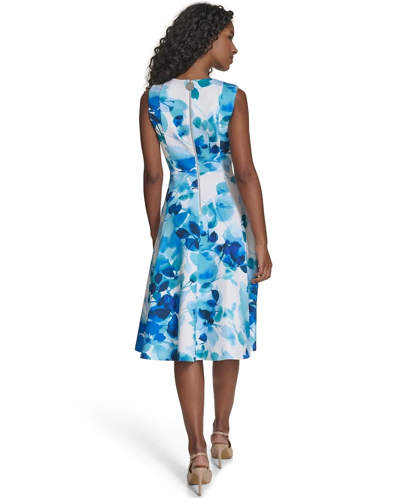 Calvin Klein Women's Sleeveless Crewneck Dress