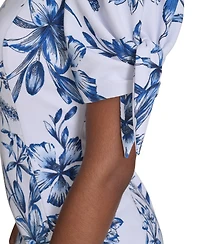 Calvin Klein Women's Crewneck Short-Sleeve Sheath Dress