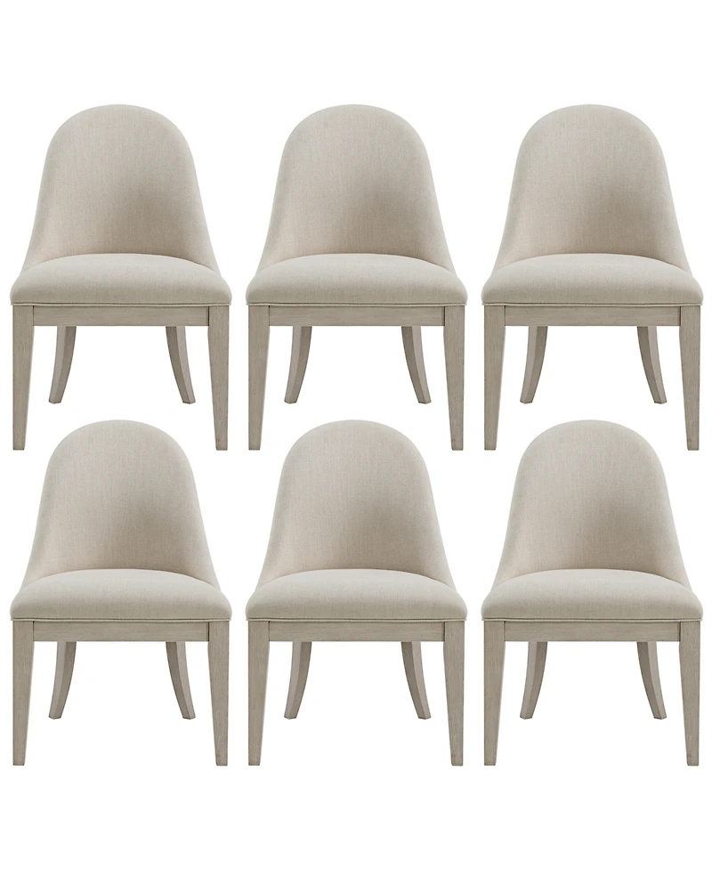 Furniture Sirena 6-Pc. Woven Side Chair Set