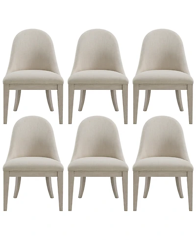 Furniture Sirena 6-Pc. Woven Side Chair Set