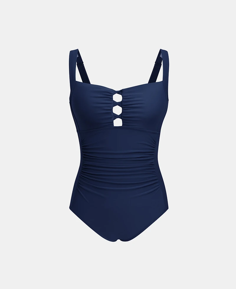 Cupshe Women's Alluring One-Piece Swimsuit with Ruched Detailing
