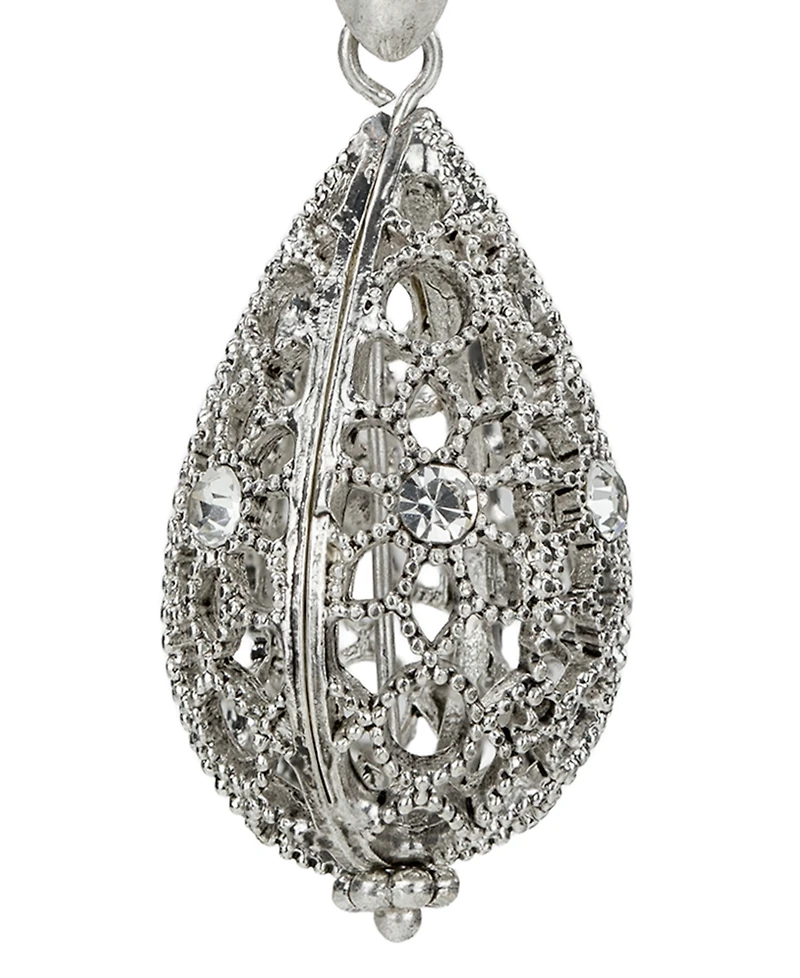 Patricia Nash Silver Plated Teardrop Earrings