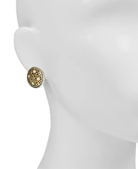 Patricia Nash Button Clip On Stud Earrings