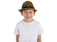 Dress Up America Sequin Party Fedora Hat - Kids