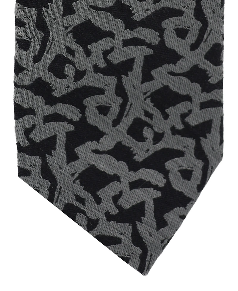 Karl Lagerfeld Paris Men's Sparkle Medallion Pattern Classic Tie