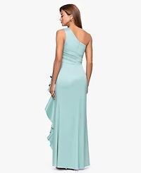 Xscape Women's One-Shoulder Long Dress