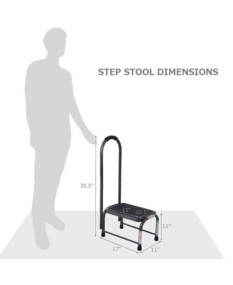 Sugift 330 lbs Non-Slip Heavy Duty Step Stool