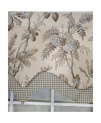 Rlf Home High-Quality Fabric Window Valance – 3" Rod Pocket Brantwood D-Regal Mist