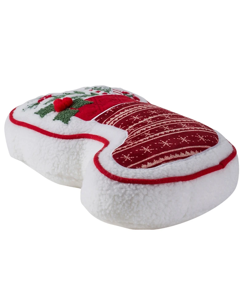 Hallmark Stocking Shaped Holiday Decorative Pillow, 8" x 16"