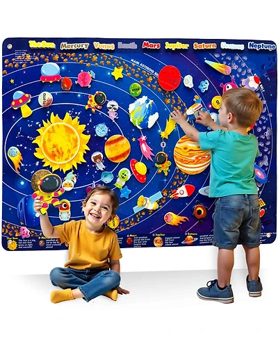 Quokka Space Felt Board for Kids 3-5 Years Old - Social Emotional Preschool Learning Activities