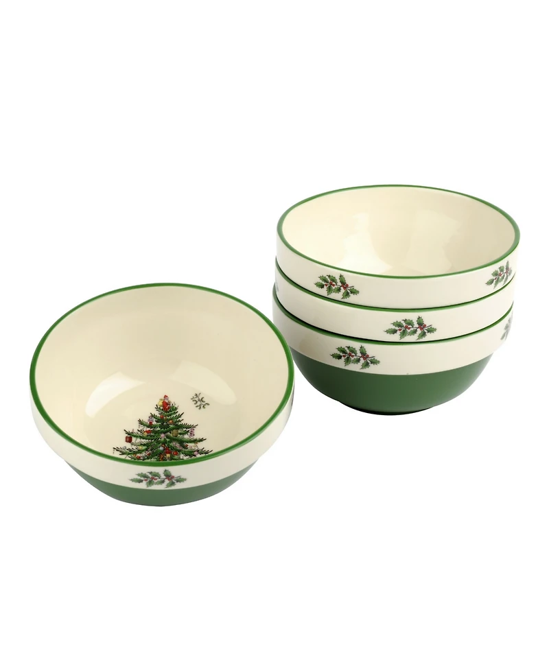 Spode Christmas Tree Stacking Bowls, Set of 4