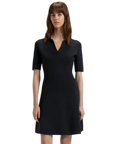 Boss by Hugo Women's Knitted Skipper Collar Dress