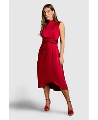 Coast Women's Satin Twist Waist Midi Dress