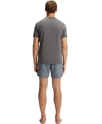 Boss by Hugo Men's Logo Print Cotton-Jersey Beach T-Shirt