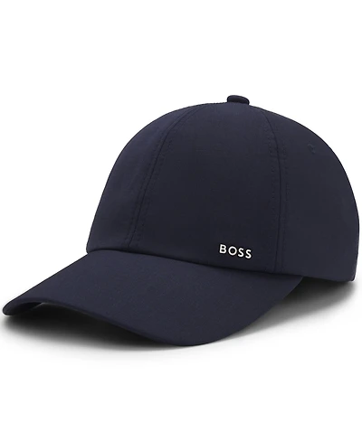 Boss by Hugo Boss Men's Wool-Blend Twill Metallic Logo Lettering Cap