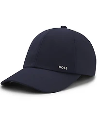 Boss by Hugo Boss Men's Wool-Blend Twill Metallic Logo Lettering Cap