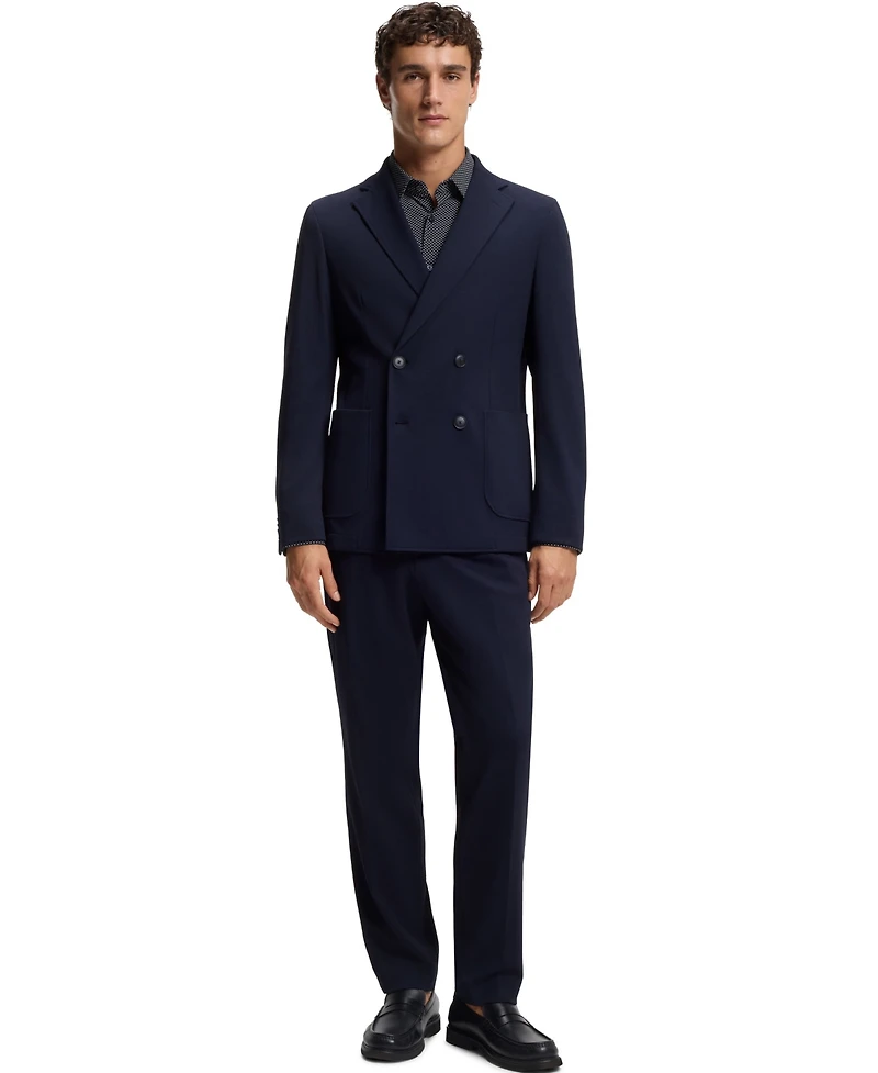 Boss by Hugo Men's Printed Performance-Stretch Jersey Slim-Fit Dress Shirt