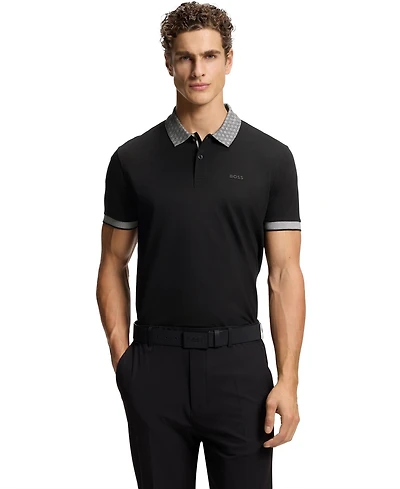Boss by Hugo Men's Stretch Cotton Moisture Management Paddy Polo Shirt