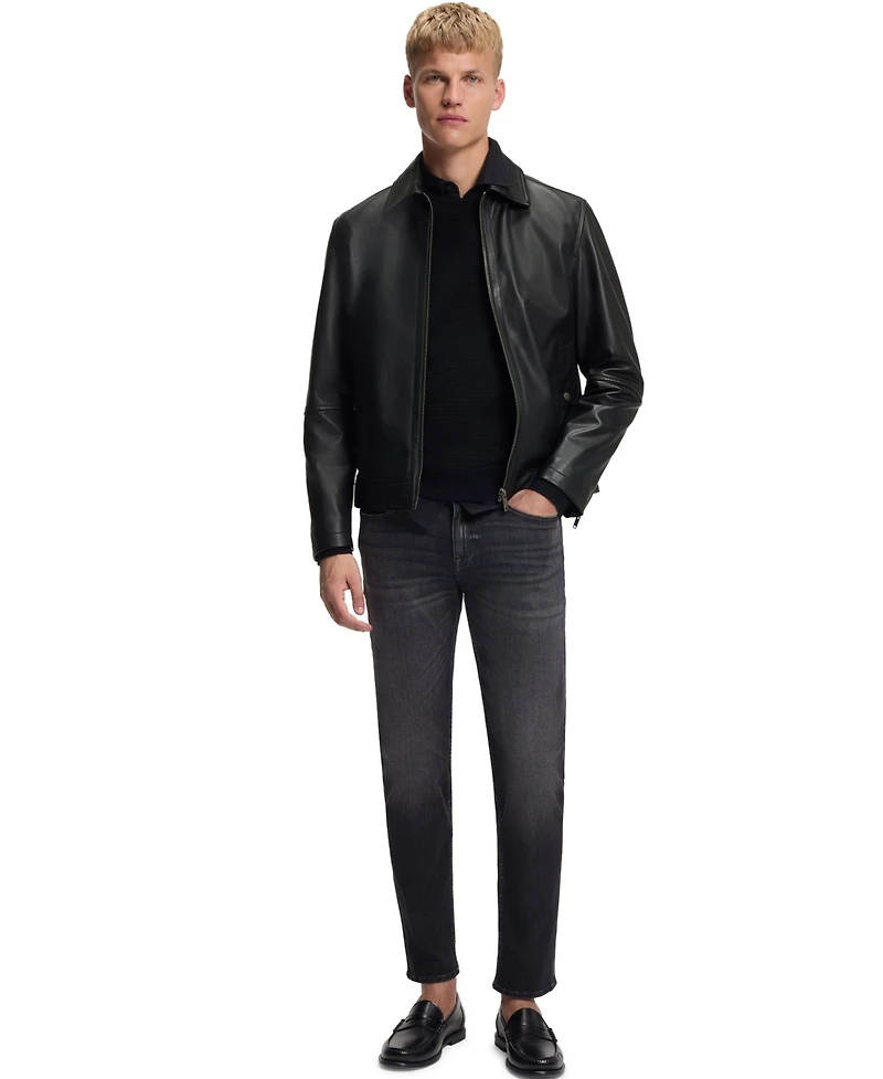 Boss by Hugo Men's Nappa Leather Regular-Fit Jacket