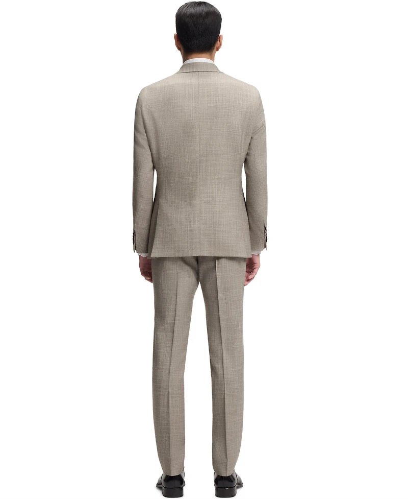 Boss by Hugo Boss Men's Two-Piece Slim-Fit Patterned Wool-Silk Blend Suit