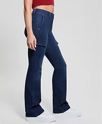 Guess Women's Cargo Mini Bootcut Jeans