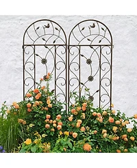 Streamdale Furniture 2 Pack Metal Garden Trellis 86.7" Climbing Plant Support
