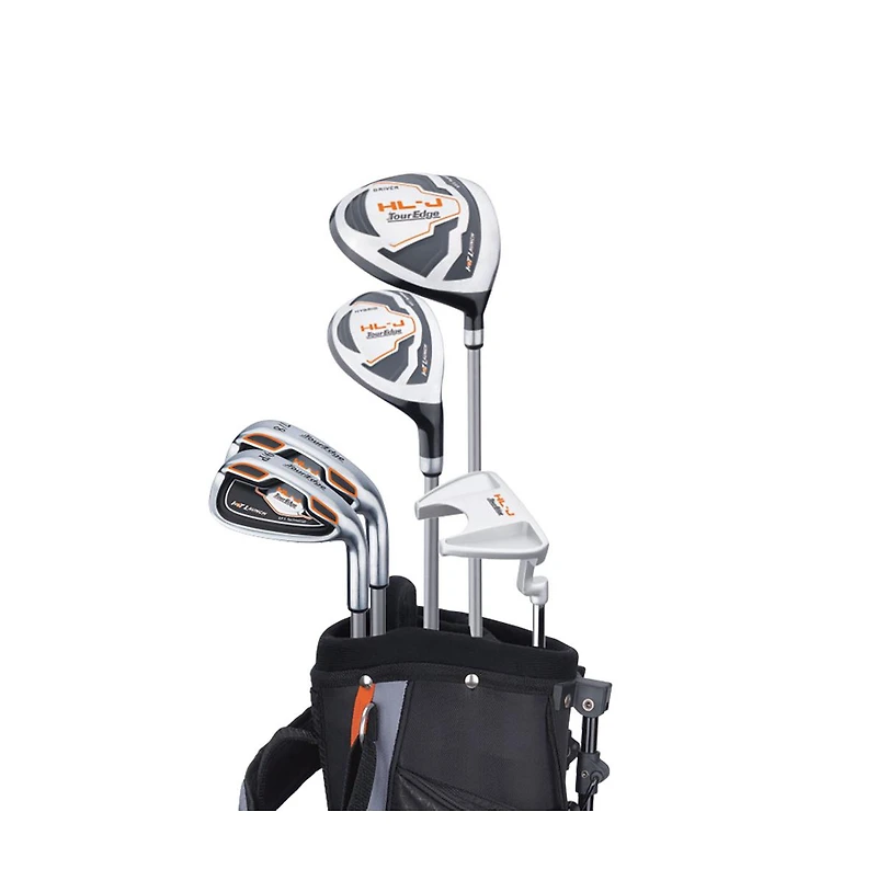 Tour Edge Hl-j Junior 6 Piece Complete Golf Set with Bag 5-8 Yrs. Right Hand