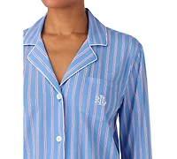 Lauren Ralph Petite Long-Sleeve Top and Pajama Pants, 2-Piece Set