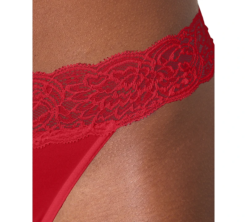 Maidenform Women's Everyday Pretty Lace Thong Panty