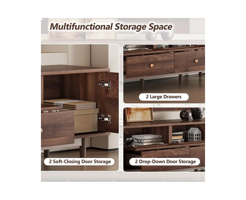 Casainc Storage Cabinet With 76" Tv Stand