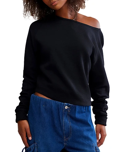 Free People Women's Jess Asymmetric Long Sleeve Top