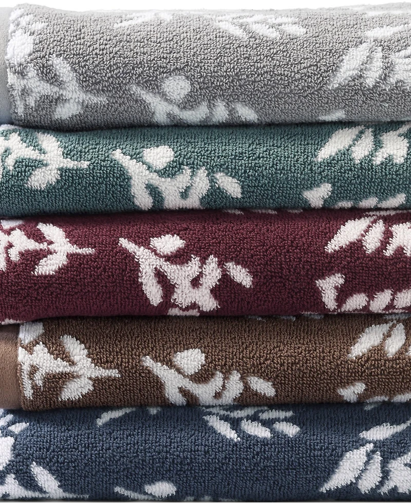 Lands' End Cotton Jacquard 2-Piece Washcloth Set