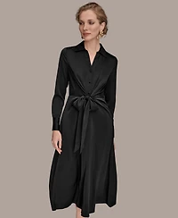 Donna Karan New York Women's Tie Front Shirt Dress