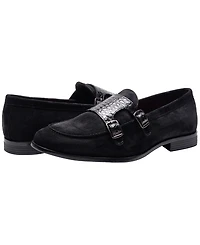 Carlos by Santana Men's Twin Buckle Strap Round-Toe Loafers