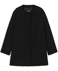 Boss by Hugo Women's Velvet Tweed Oversized-Fit Blazer