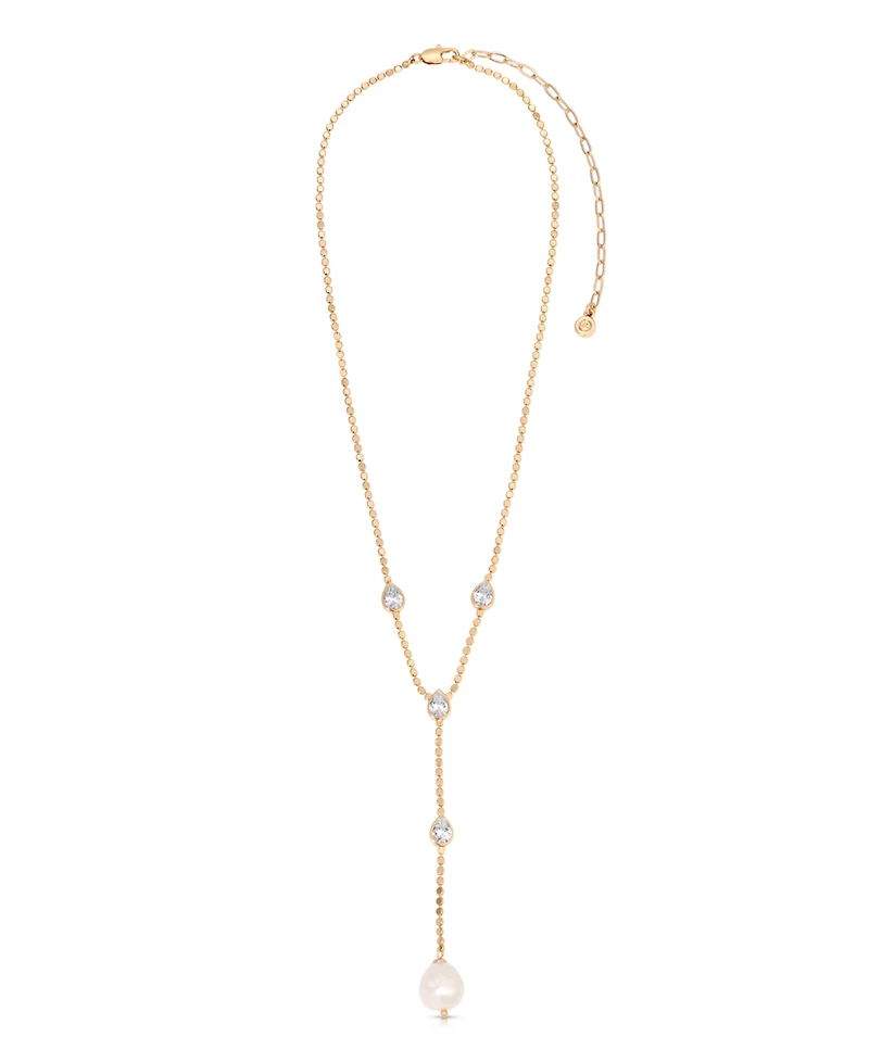 Ettika Dripping Crystal Lariat Necklaces