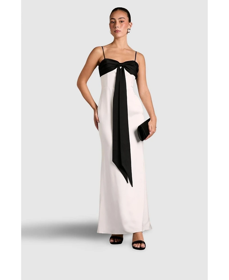 Coast Women's Monochrome Bow Detail Maxi Dress