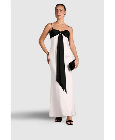 Coast Women's Monochrome Bow Detail Maxi Dress