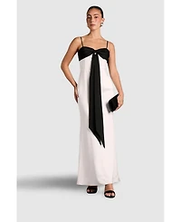 Coast Women's Monochrome Bow Detail Maxi Dress