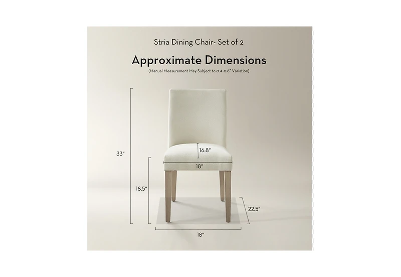 Z Gallerie Stria Dining Chair- Set of 2