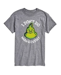 Airwaves Men's The Grinch I Don't Do Warm And Cuddly Graphic T-Shirt