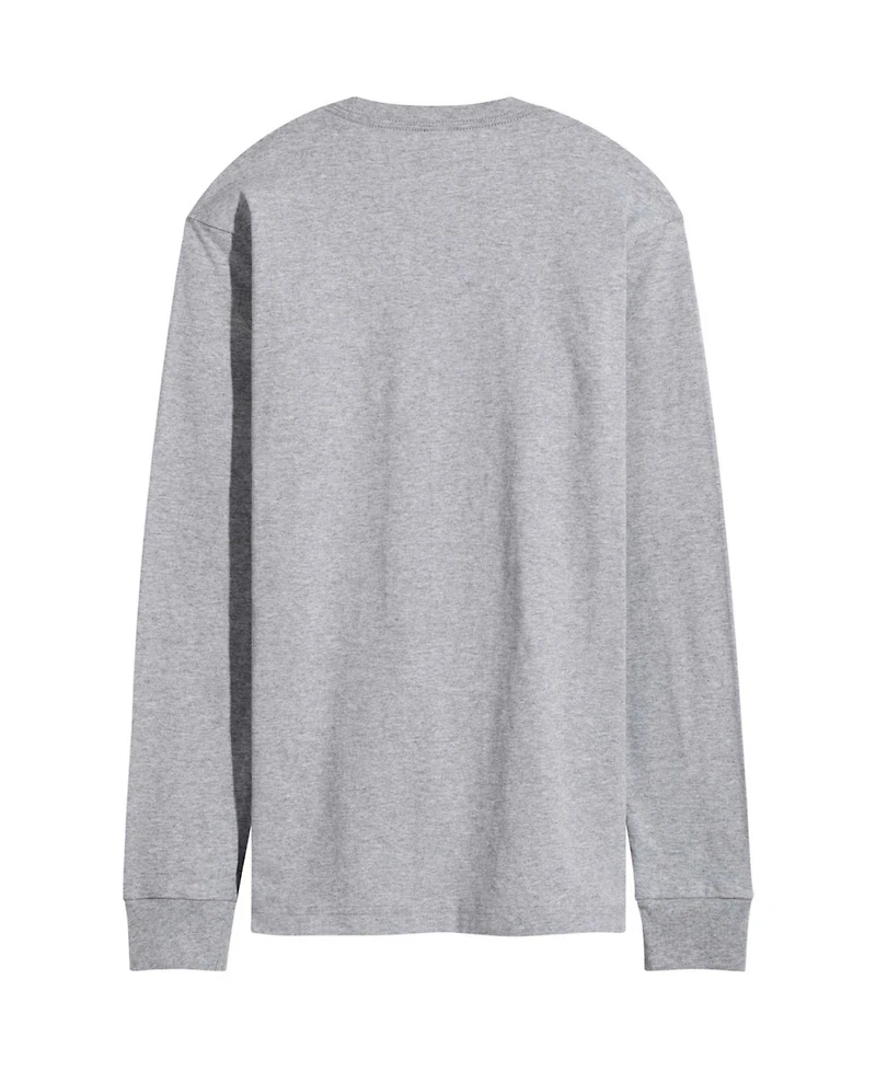 Airwaves Men's Peanuts Santa Snoopy Graphic Long-Sleeve T-Shirt