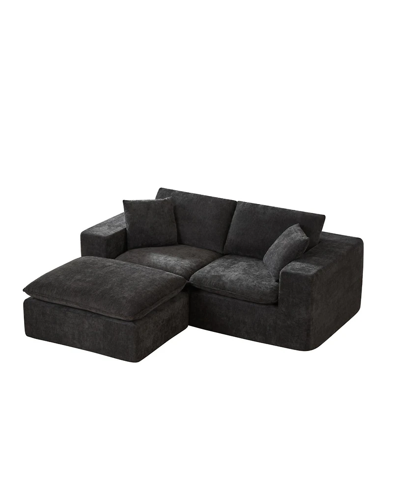Streamdale Modern Chenille Cloud Sofa - Freely Combinable & Comfortable