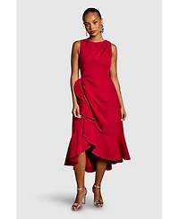 Coast Women's Crepe Ruffle Low Back Dress