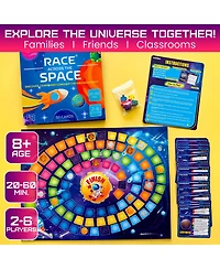 Quokka Space Board Game for Kids Ages 8-12 and Families – Fun Trivia with 50 Cards Learn Planets, Moons Facts Educ