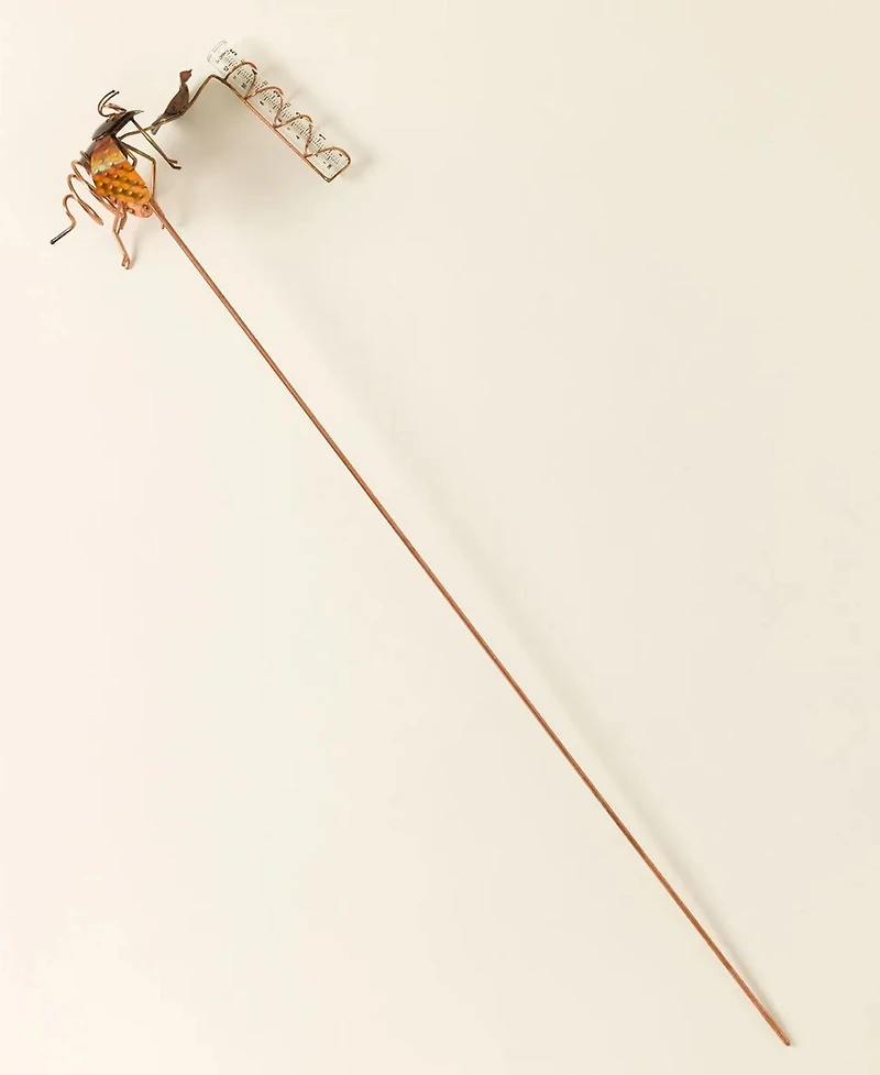 Uncommon Goods 36" Tall Bee Rain Gauge with Bee Drinking Cup