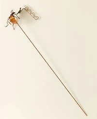 Uncommon Goods 36" Tall Bee Rain Gauge with Bee Drinking Cup